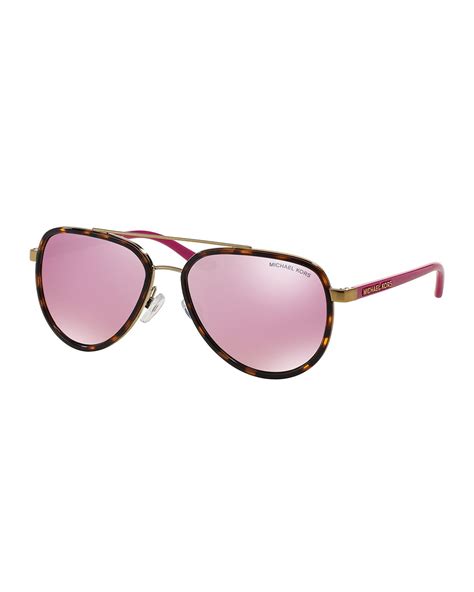 michael kors pink glasses|michael kors mirrored sunglasses.